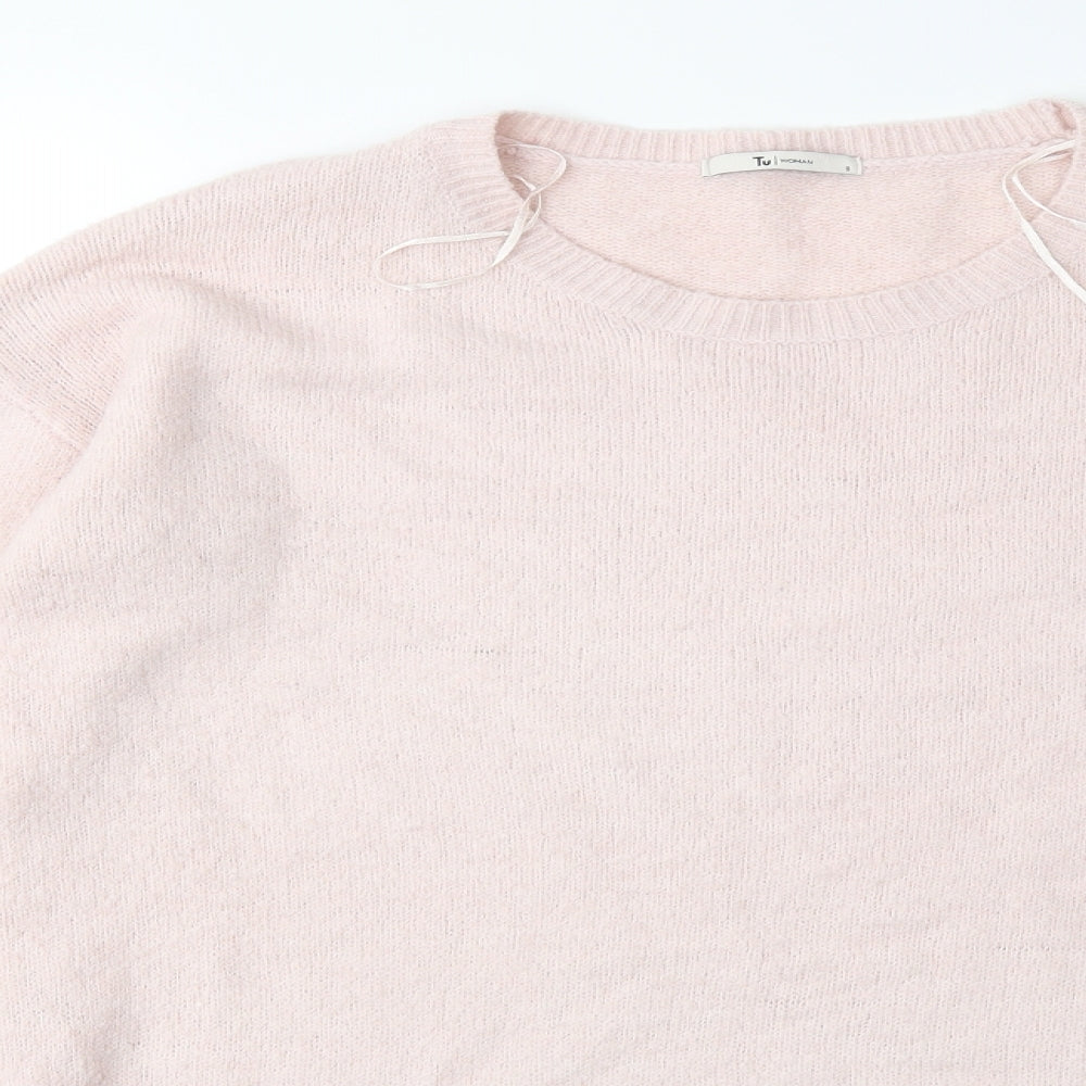 Per Una Womens Pink  Knit Pullover Jumper Size 8