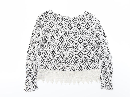 Divided by H&M Womens White   Pullover Jumper Size S