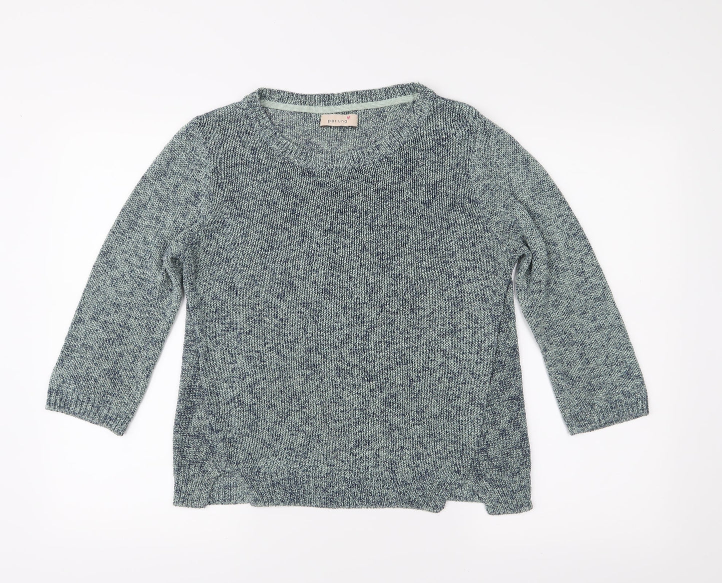 Per Una Womens Blue  Knit Pullover Jumper Size 12
