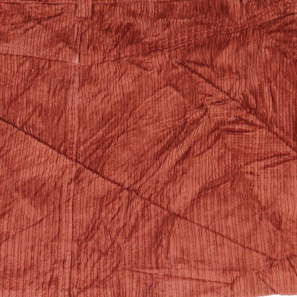 trf Womens Brown  Corduroy Mini Skirt Size M