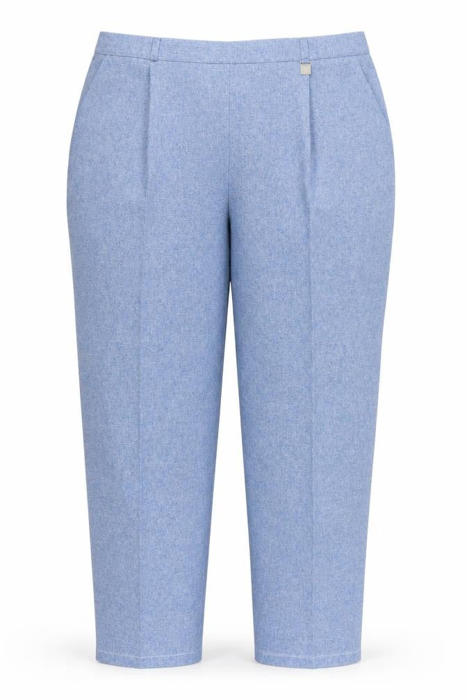 Front view of Classics women’s blue trousers, size UK 18, 27-inch leg