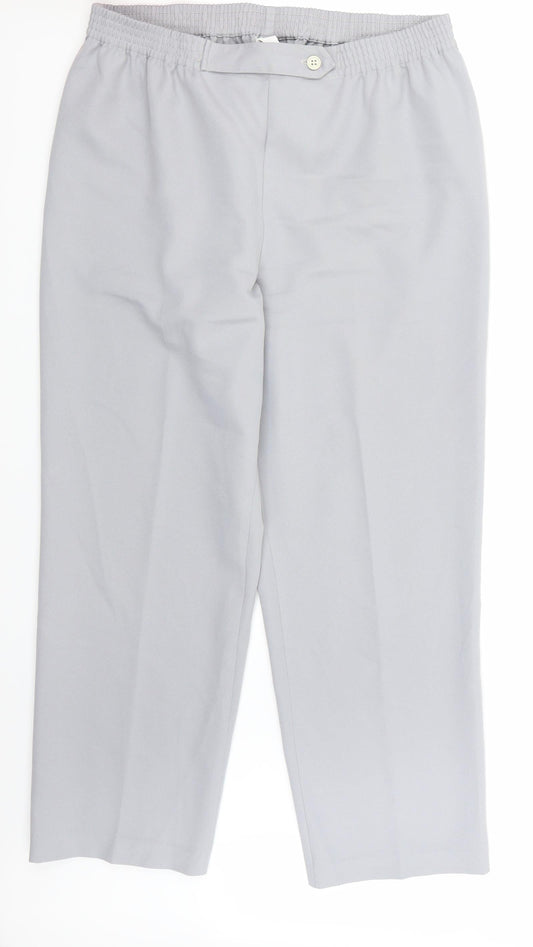 Preworn Womens Grey   Trousers  Size 18 L27 in