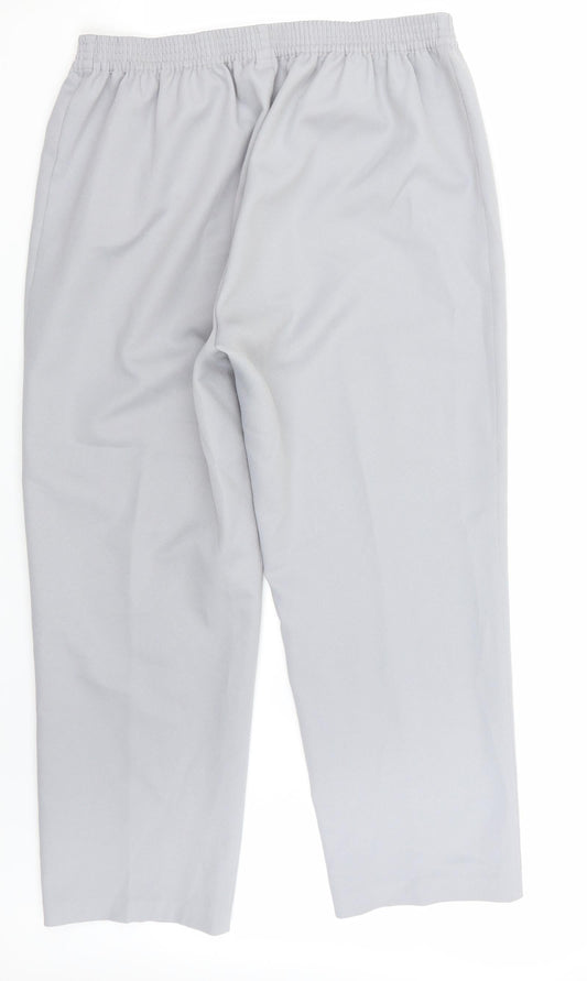 Preworn Womens Grey   Trousers  Size 18 L27 in