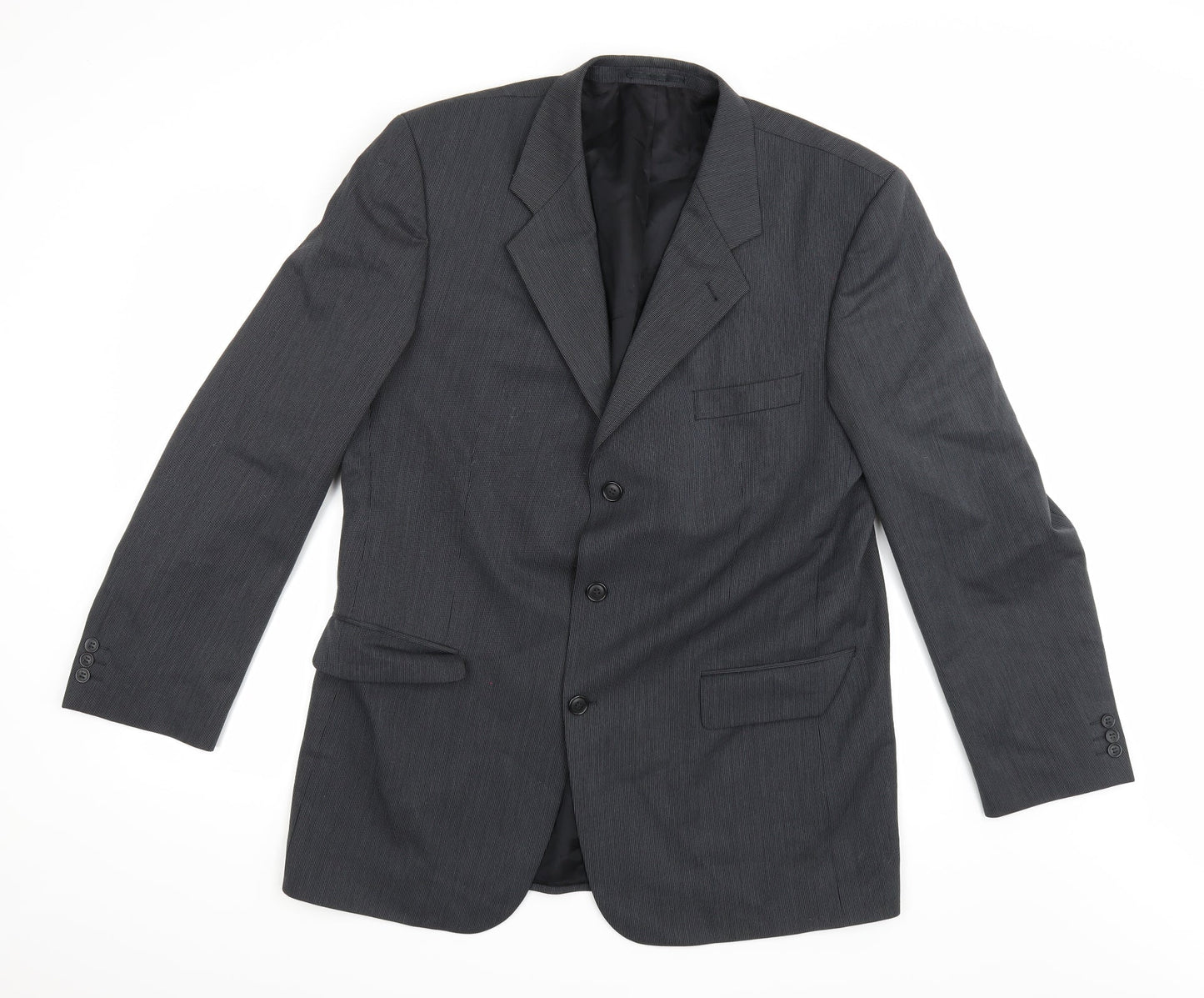 Copperstone Mens Grey  Rayon Jacket Suit Jacket Size 44