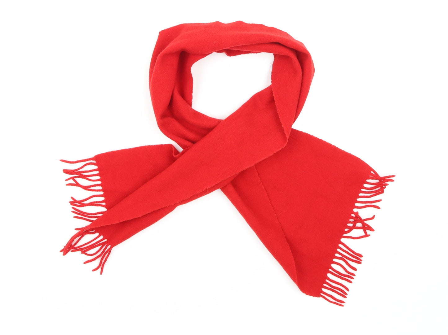 Preworn Womens Red  Fleece  Scarf