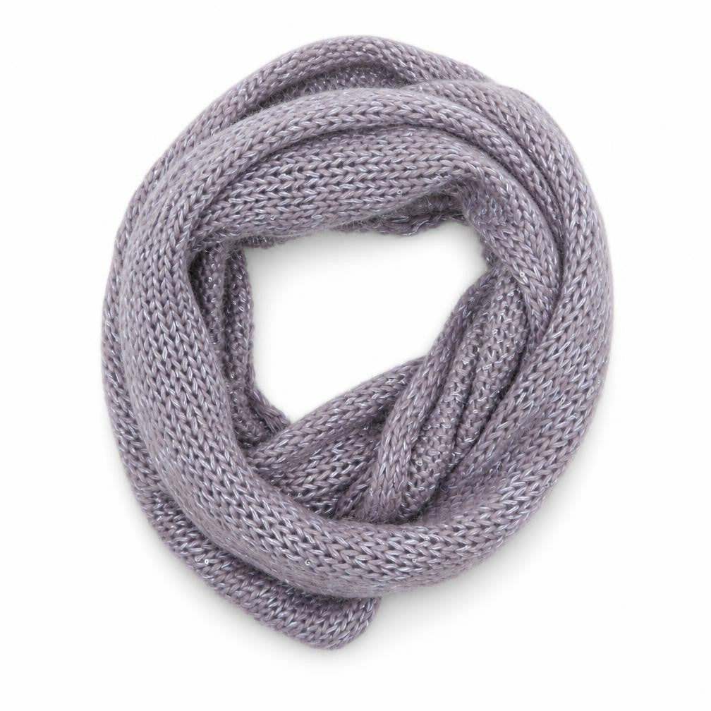 Front view of Boots women’s purple knit shawl/wrap