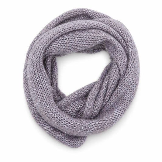 Front view of Boots women’s purple knit shawl/wrap