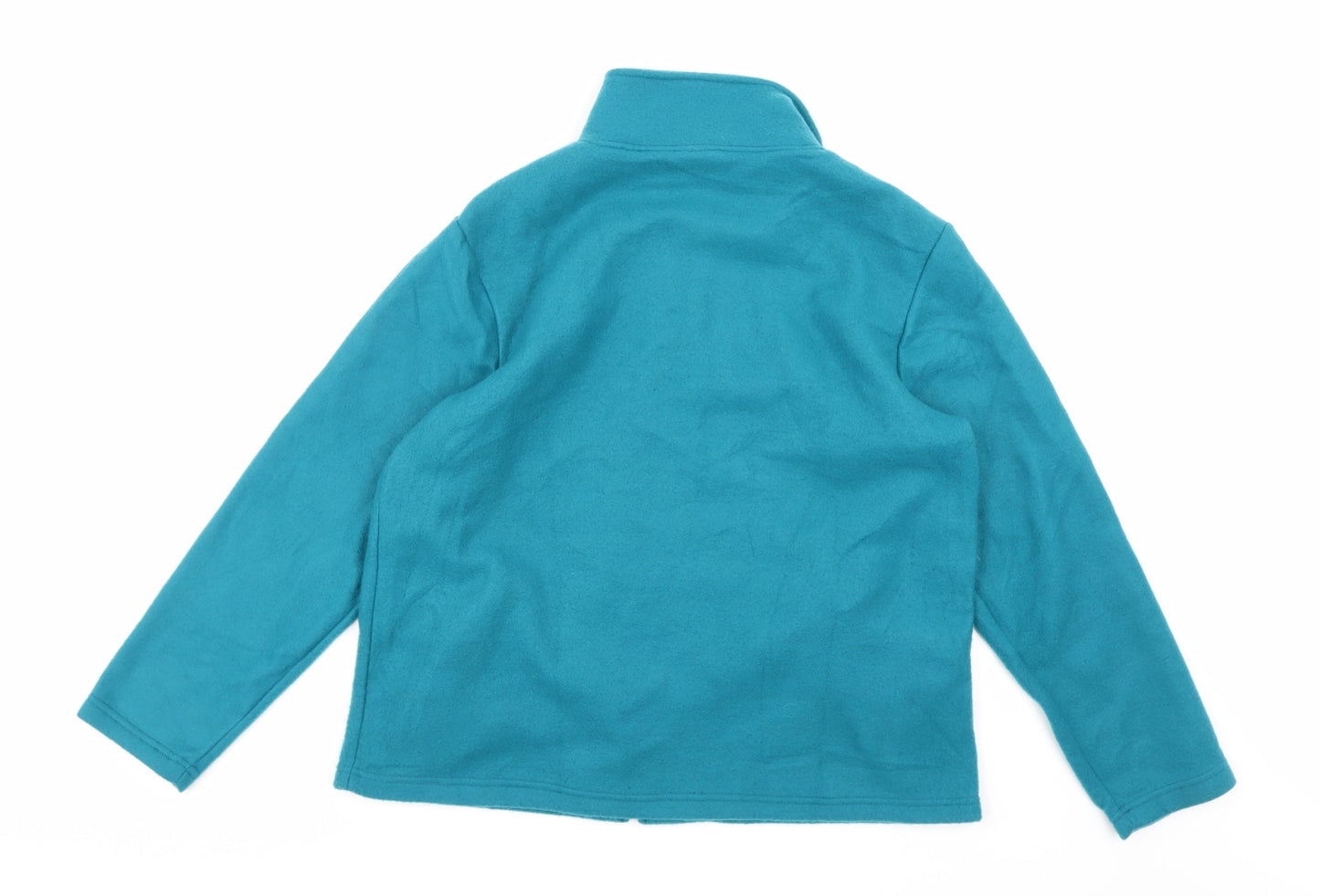 Anne De Lancay Womens Blue  Fleece Jacket  Size M