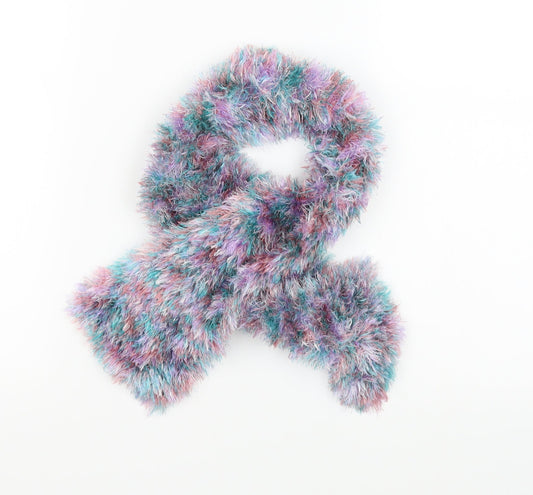 Front view of Preworn women’s multicoloured knit scarf