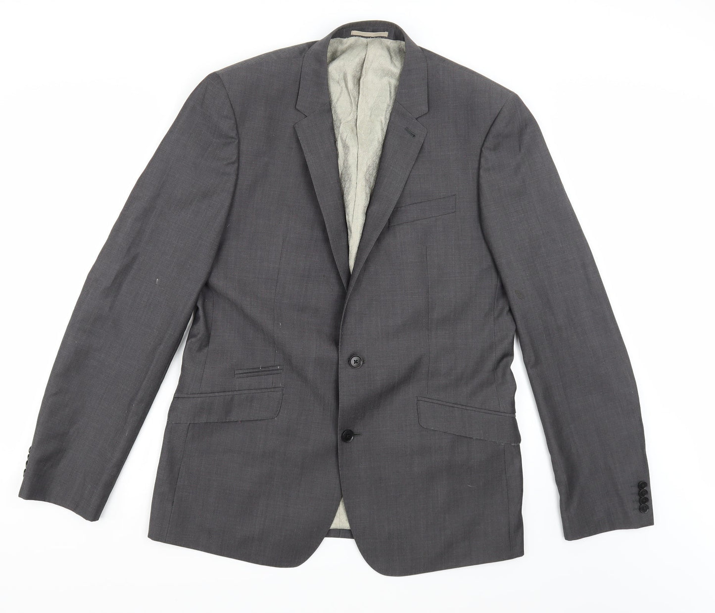 NEXT Mens Grey  Rayon Jacket Suit Jacket Size 42