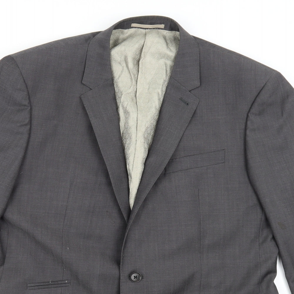 NEXT Mens Grey  Rayon Jacket Suit Jacket Size 42