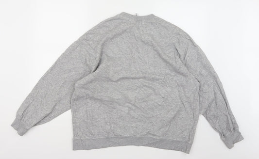 Divided by H&M Womens Grey  Jersey Pullover Sweatshirt Size M