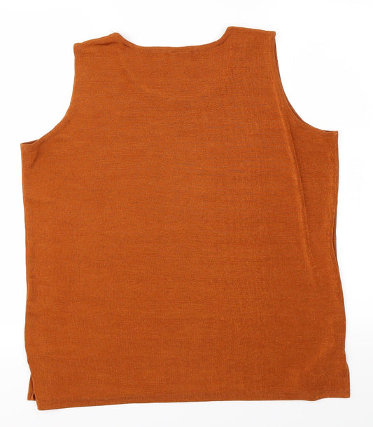 NICE Womens Brown   Basic Tank Size M
