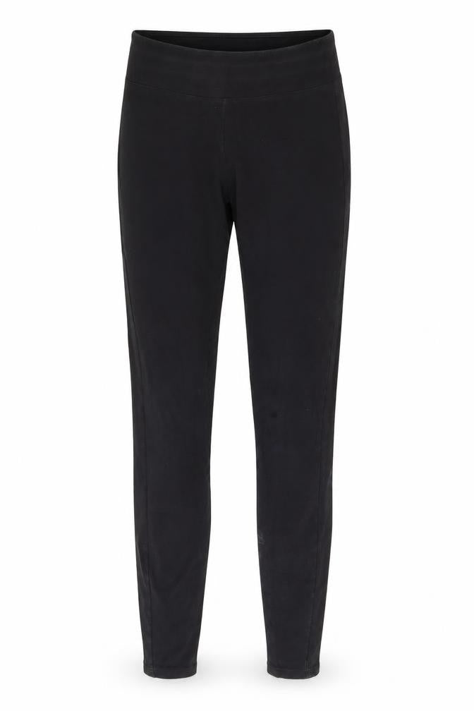 Front view of New Look women’s black jogger leggings, size UK 8, 25-inch leg
