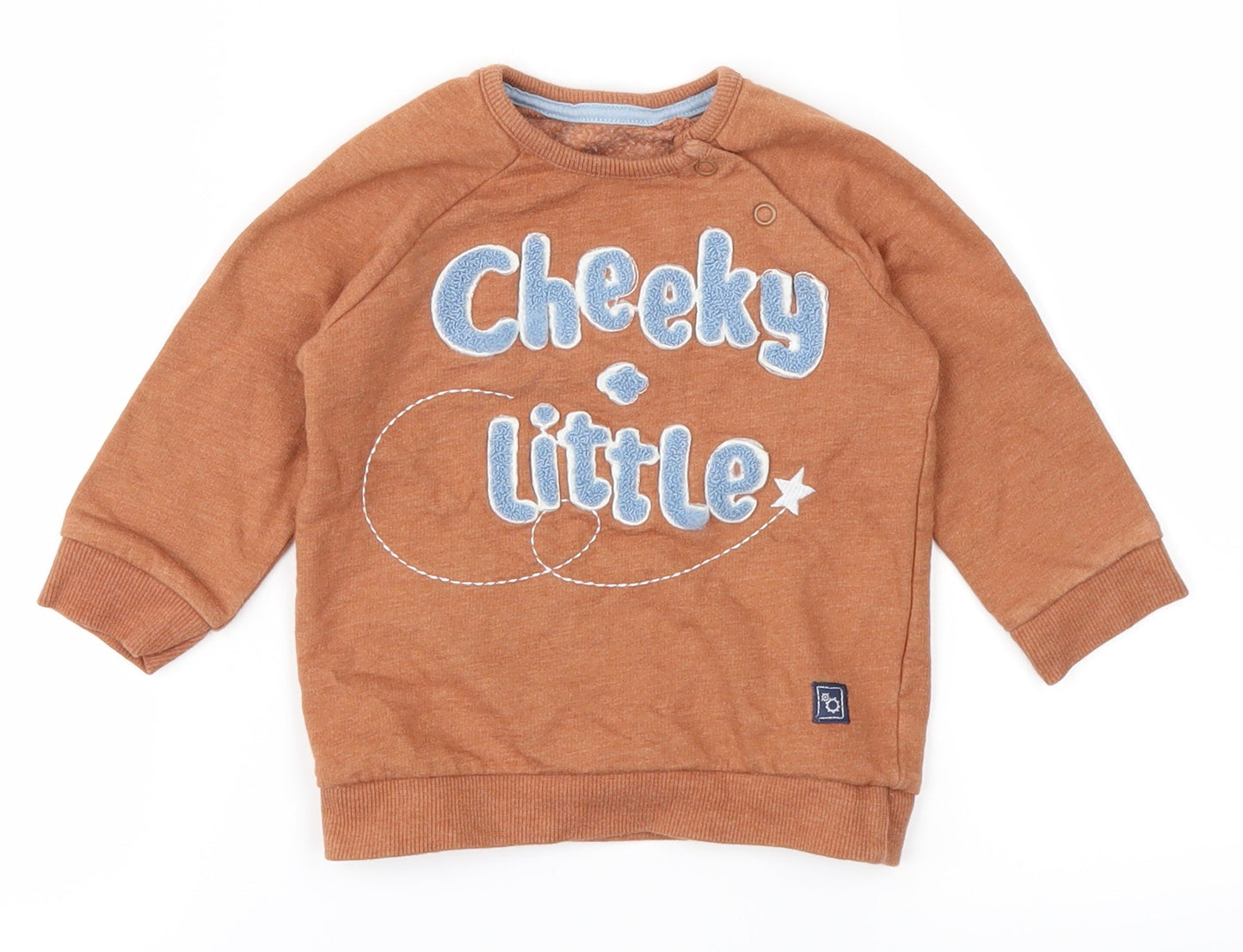 George Baby Orange   Pullover Jumper Size 6-9 Months