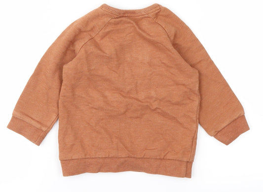 George Baby Orange   Pullover Jumper Size 6-9 Months