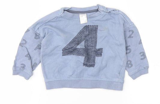 H&M Boys Blue   Pullover Jumper Size 6-9 Months