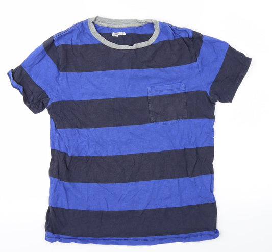 Gap Boys Blue Striped  Basic T-Shirt Size 12 Years