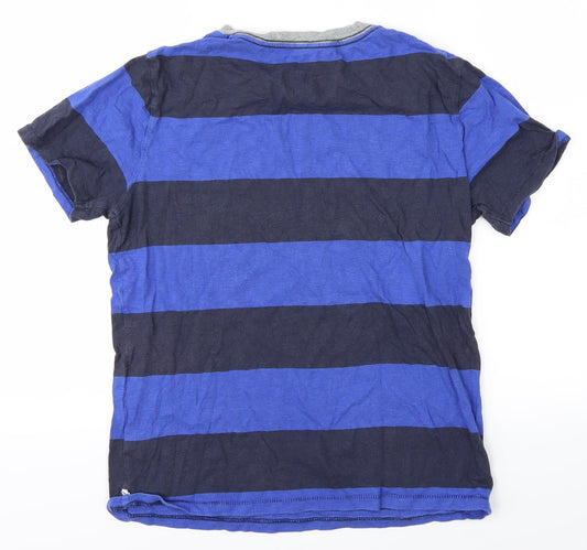 Gap Boys Blue Striped  Basic T-Shirt Size 12 Years