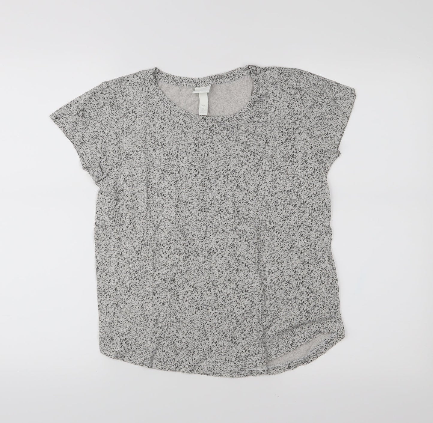 H&M Womens Grey   Basic T-Shirt Size XS