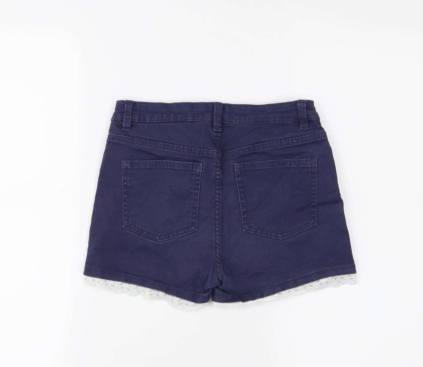 H&M Girls Blue   Cut-Off Shorts Size 13 Years