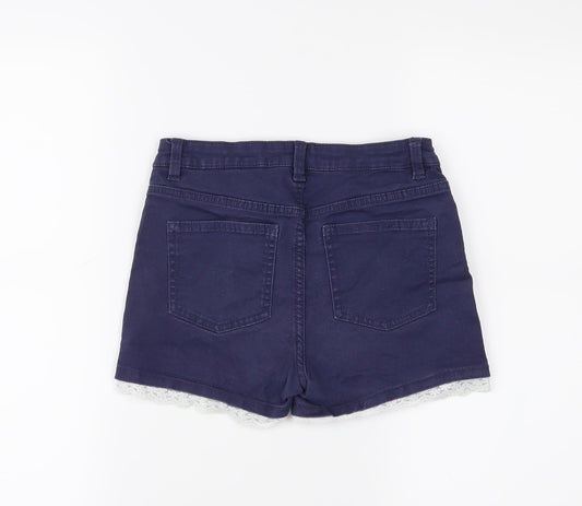 H&M Girls Blue   Cut-Off Shorts Size 13 Years