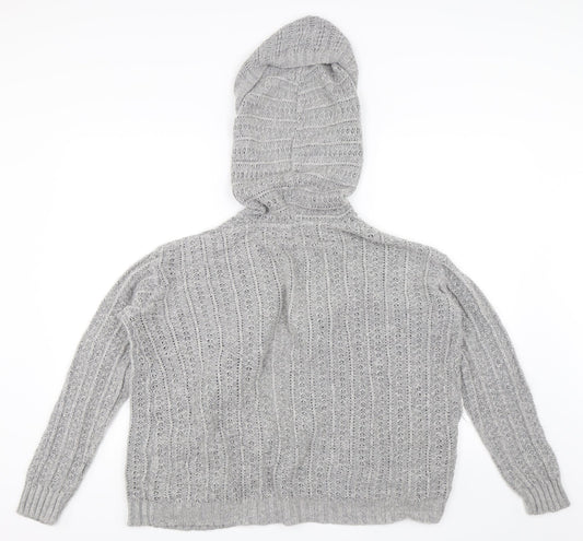 Select Womens Grey   Cardigan Jumper Size M
