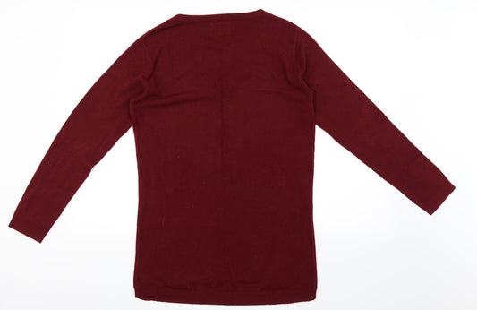 Papaya Womens Red   Pullover Jumper Size S