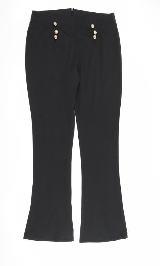 Preworn Womens Black   Trousers  Size 32 L31 in