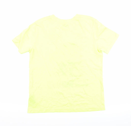 Gap Boys Yellow   Basic T-Shirt Size 8 Years  - graphic neon