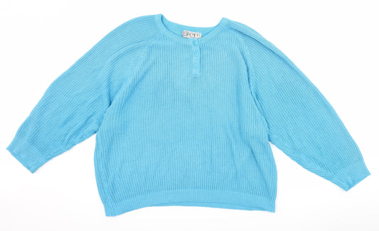 HONEY Womens Black  Knit Pullover Jumper One Size