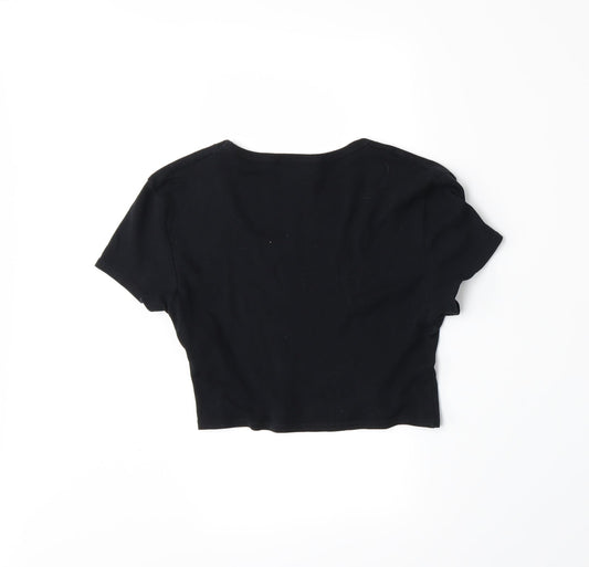 Topshop Womens Black   Basic T-Shirt Size 8
