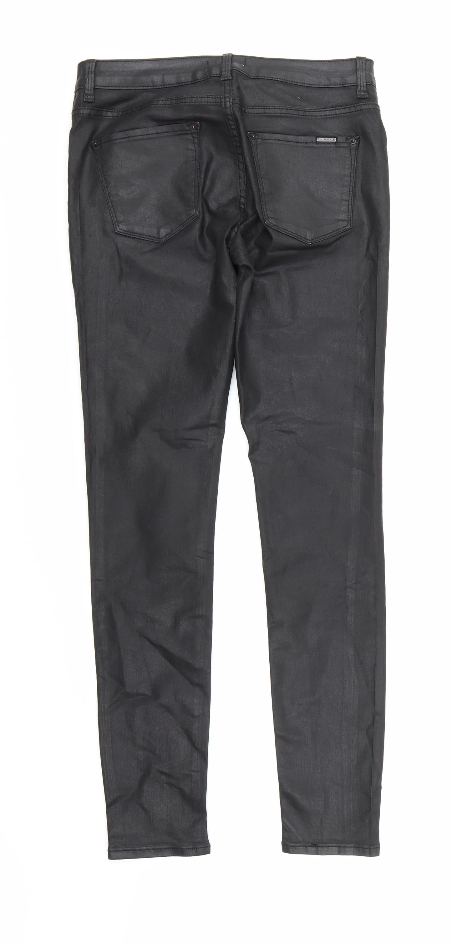 Zara Womens Black  Denim Skinny Jeans Size 8 L28 in