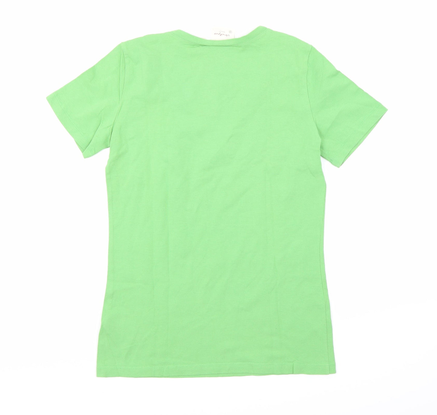 Vacknox Womens Green   Basic T-Shirt Size M