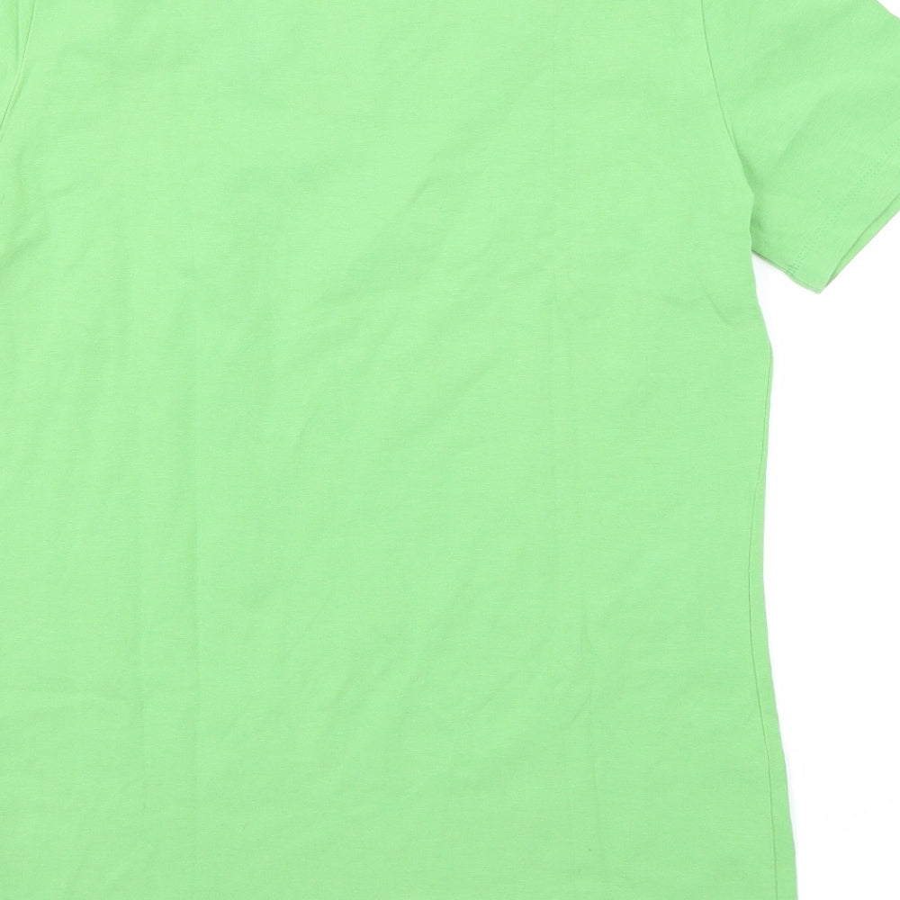 Vacknox Womens Green   Basic T-Shirt Size M