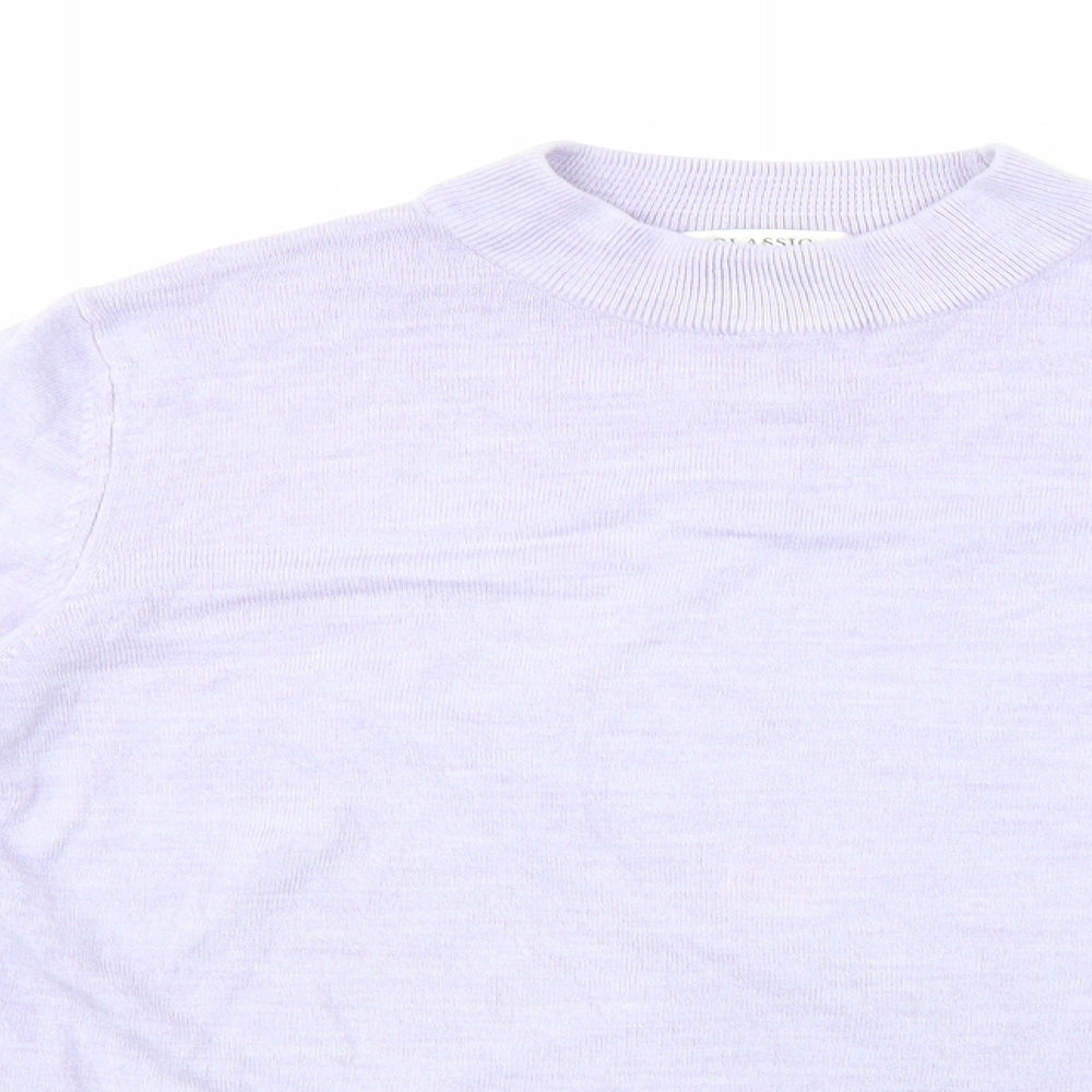 Marks and Spencer Womens Purple  Knit Pullover Jumper Size 14