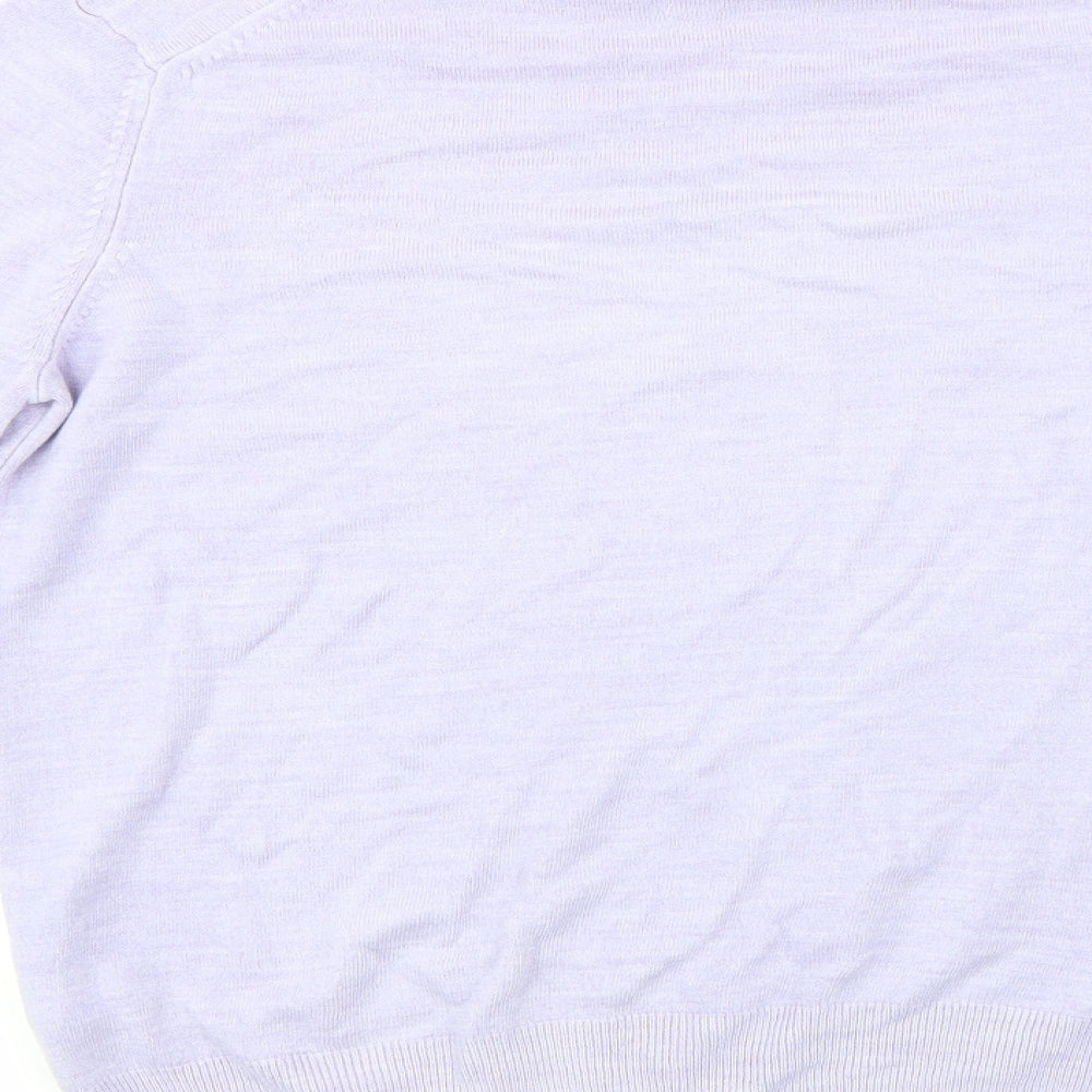 Marks and Spencer Womens Purple  Knit Pullover Jumper Size 14