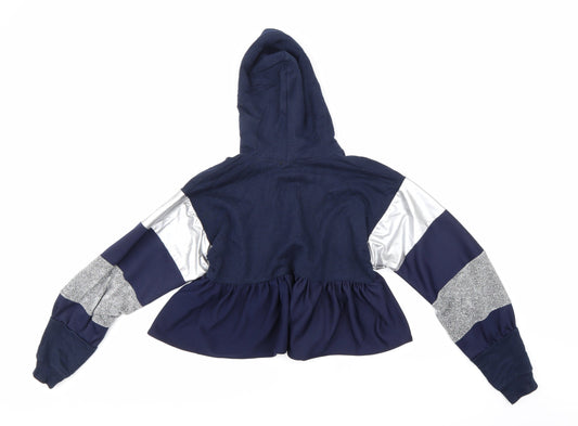 Mabel Doll Girls Blue   Henley Hoodie Size XL