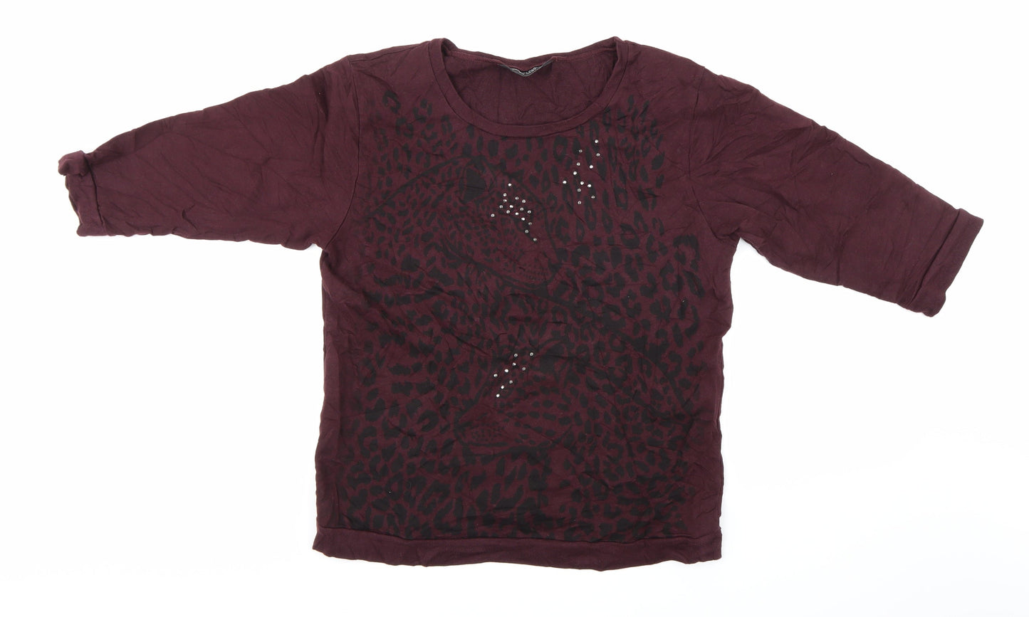 Dorothy Perkins Womens Purple   Pullover Sweatshirt Size 12