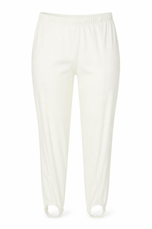 STEPHANIE Womens Ivory   Pedal Pusher Trousers Size L L27 in