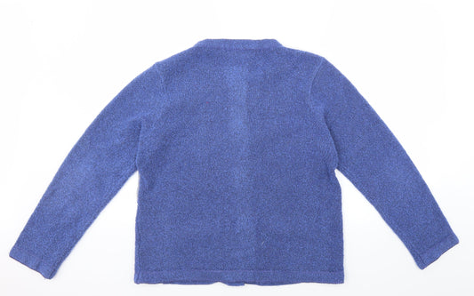 Pure & Natural Womens Blue   Cardigan Jumper Size M