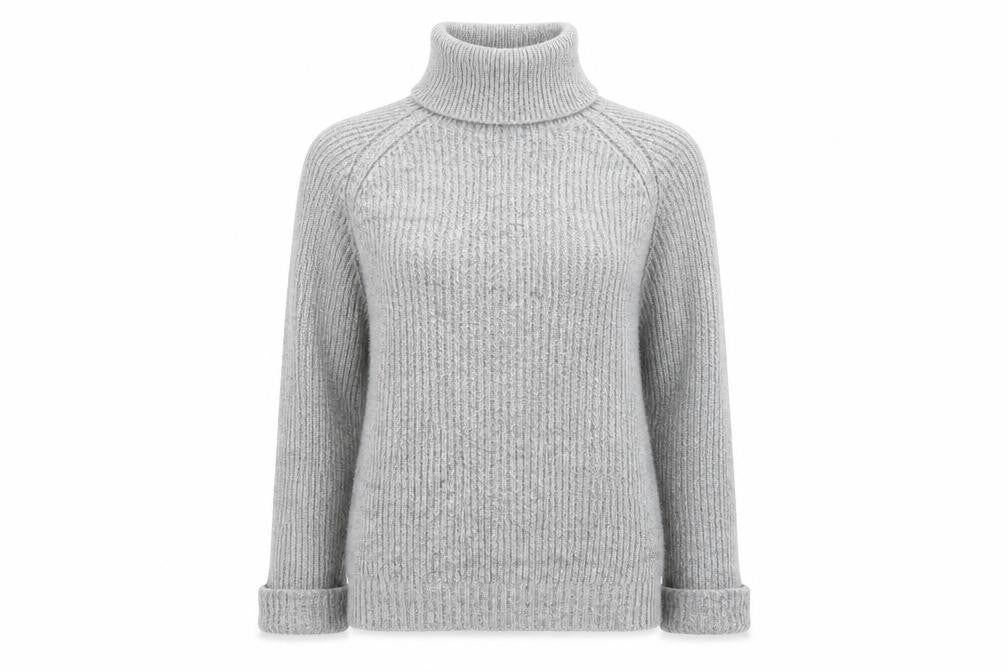 Front view of Neon Rose women’s grey jumper, size M