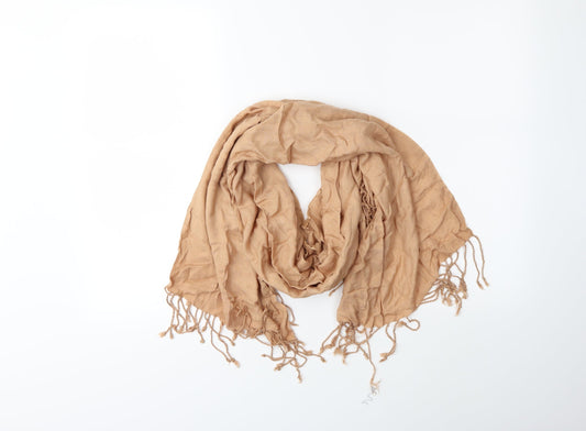 Front view of Preworn women’s beige scarf