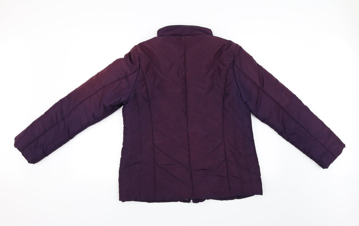 BHS Womens Purple   Puffer Jacket Coat Size 14