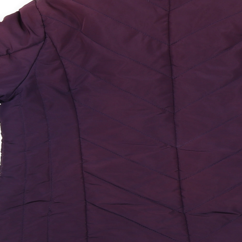 BHS Womens Purple   Puffer Jacket Coat Size 14