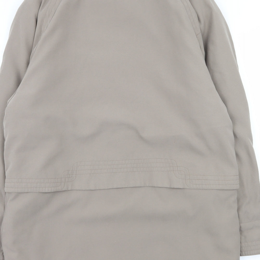 Telemac Womens Grey   Overcoat Coat Size M
