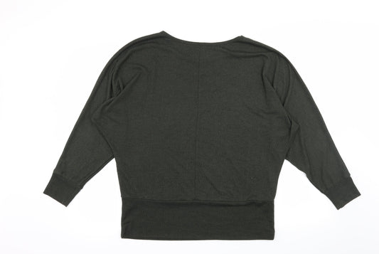 Apricot Womens Green  Knit Pullover Jumper Size M