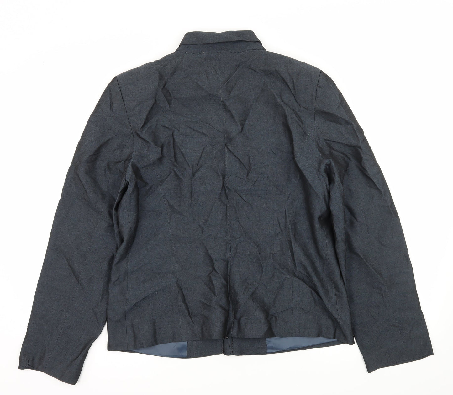 BHS Womens Blue   Biker Jacket Size 12
