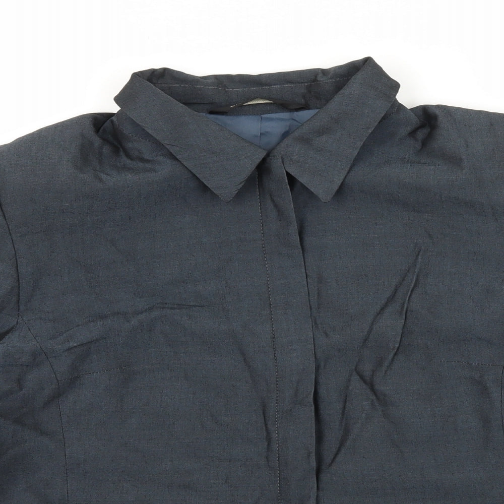 BHS Womens Blue   Biker Jacket Size 12