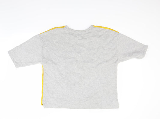 Pull & Bear Womens Yellow   Pullover Sweatshirt Size M